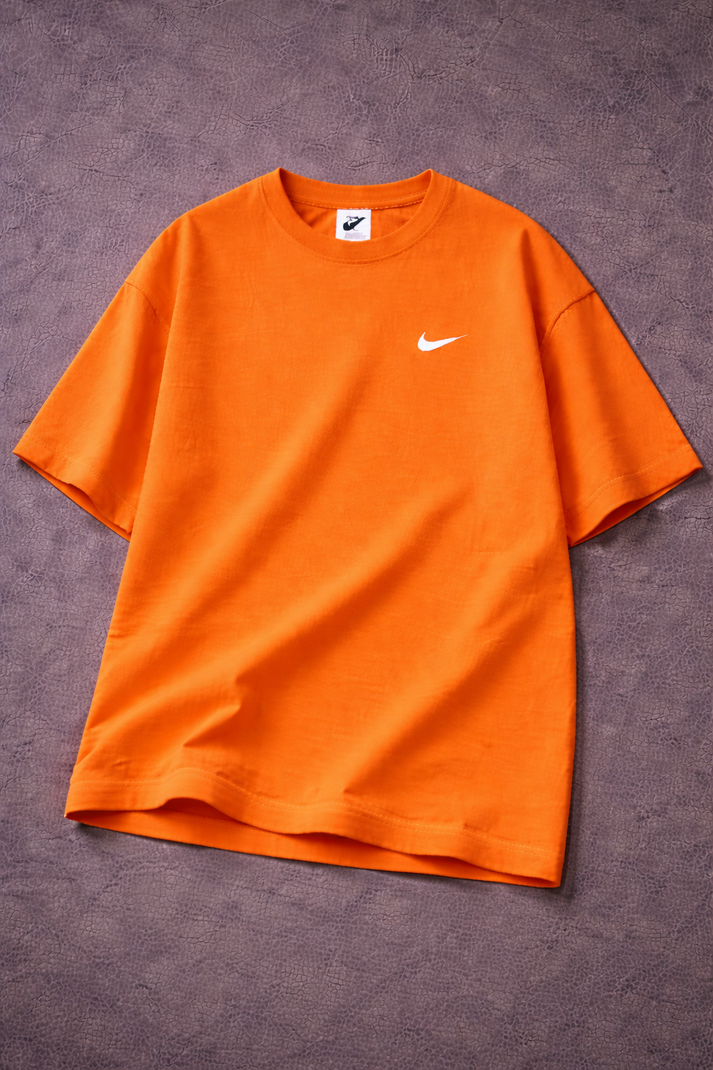 Özel Seri: Nike Logolu Turuncu Premium Pamuklu Tişört