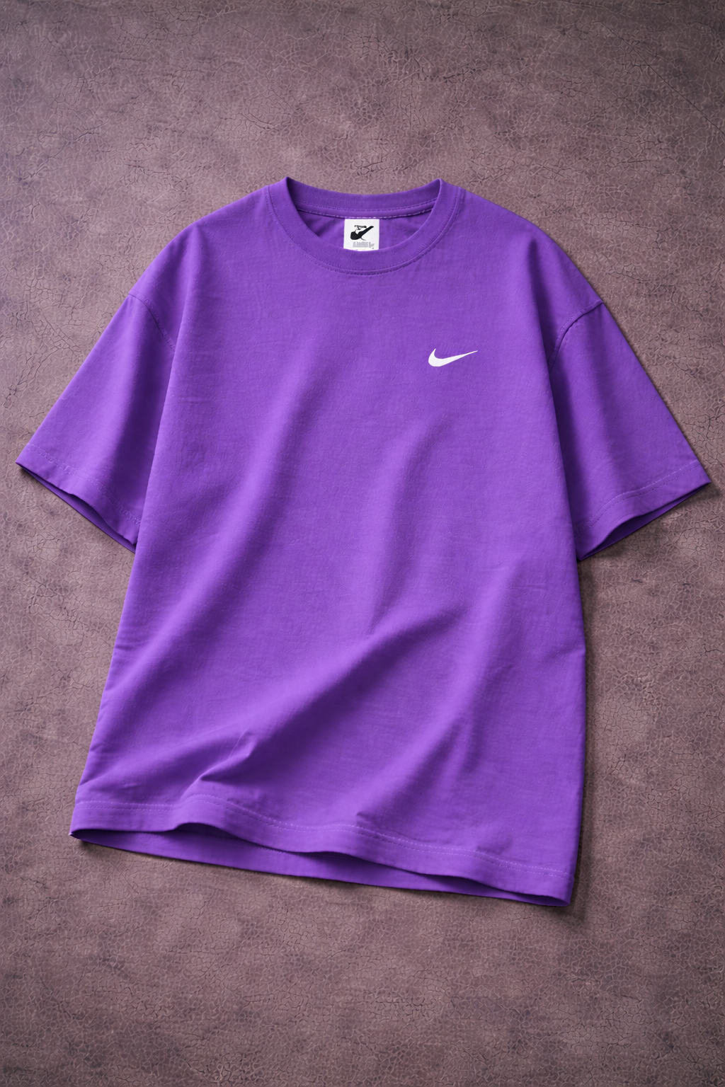 Nike Logolu "Deep Purple" Oversize Tişört