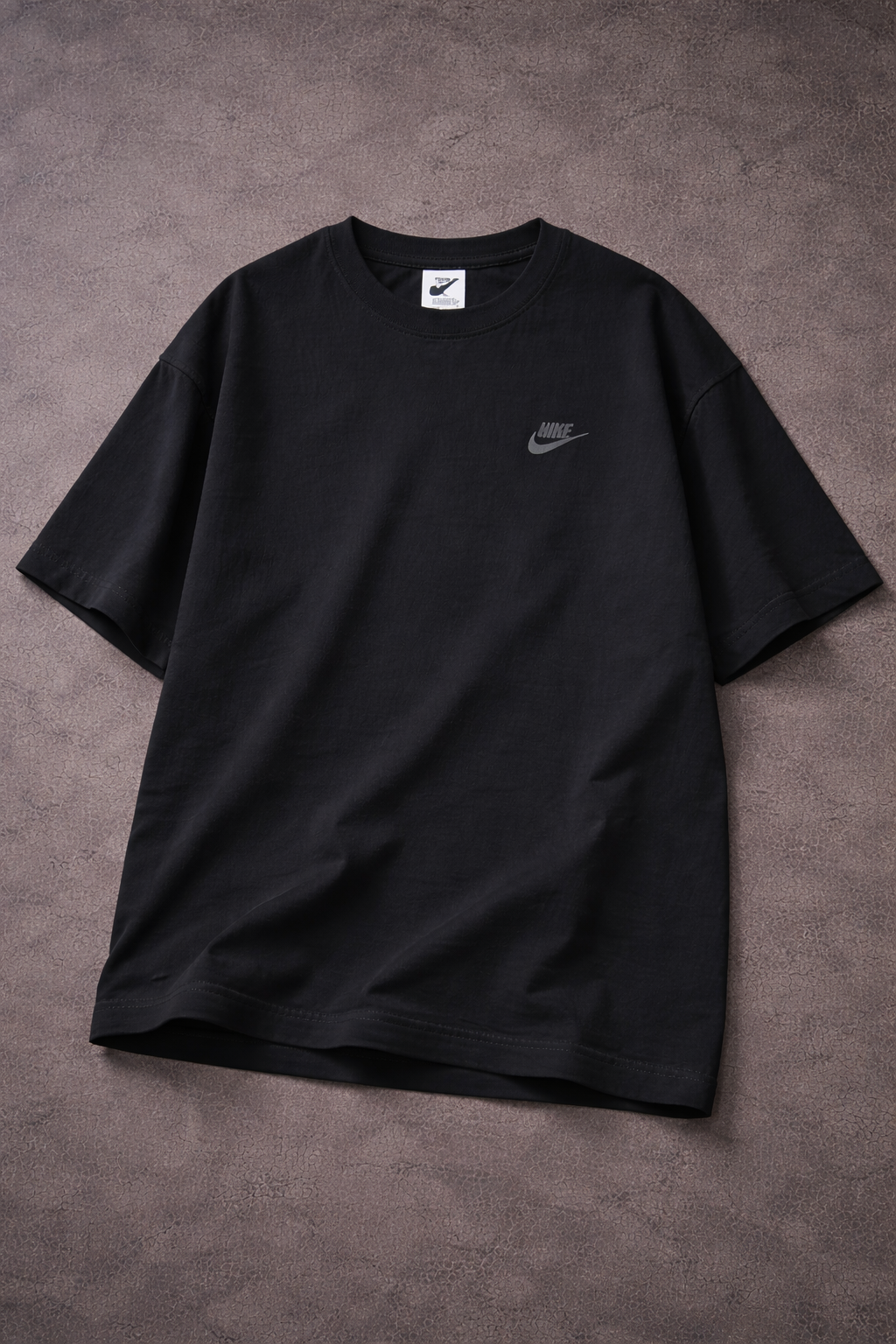 Özel Seri: Nike Logolu Siyah Premium Pamuklu Tişört