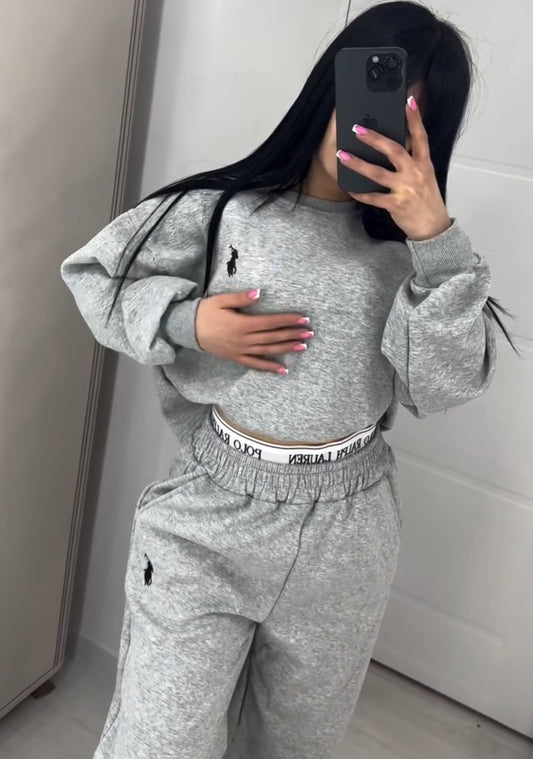 Polo Gri sweat + eşofman